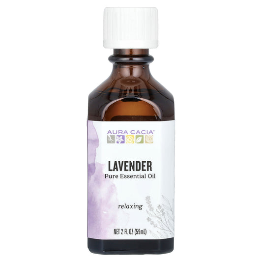 Aura Cacia, Pure Essential Oil, Lavender, 2 fl oz (59 ml)