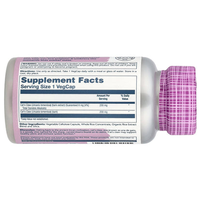 Solaray, Vital Extracts, Cat's Claw, 30 VegCaps