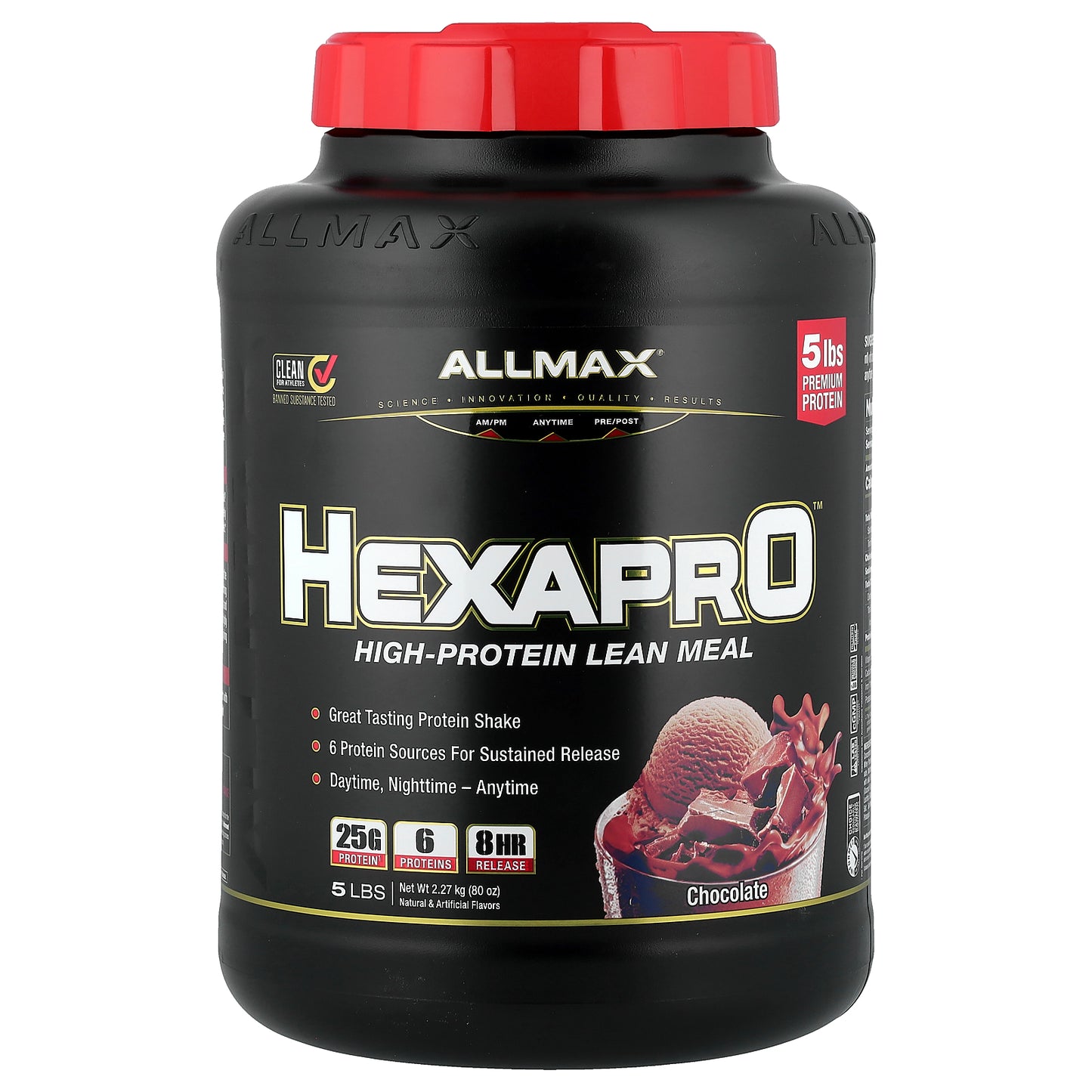 ALLMAX, Hexapro™, High-Protein Lean Meal, Chocolate, 5 lbs (2.27 kg)