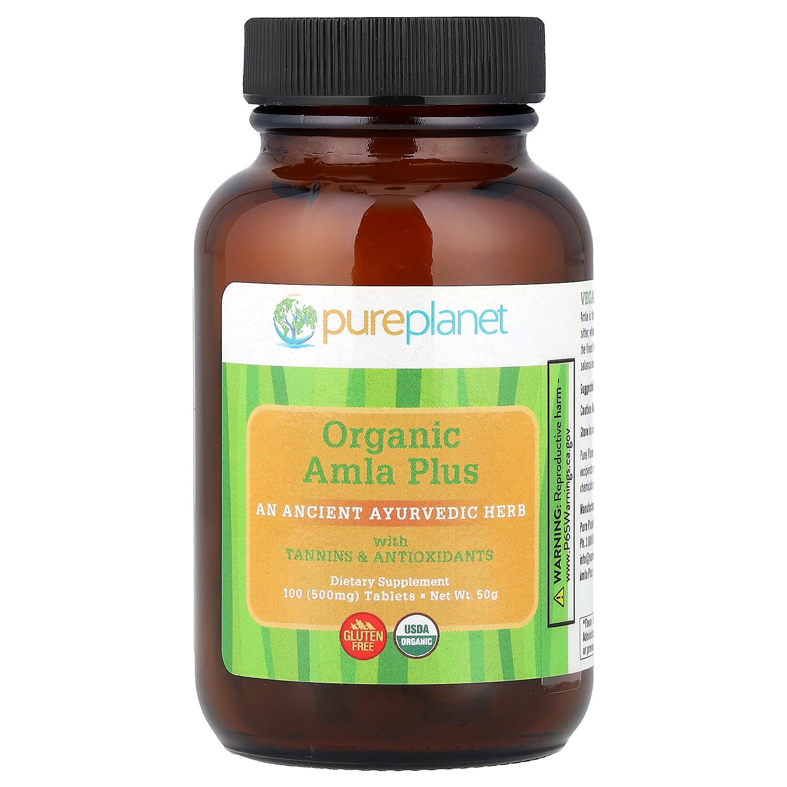 Pure Planet, Organic Amla Plus, 100 Tablets