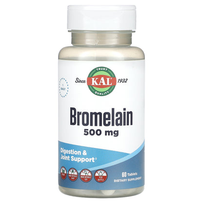 KAL, Bromelain, 500 mg, 60 Tablets
