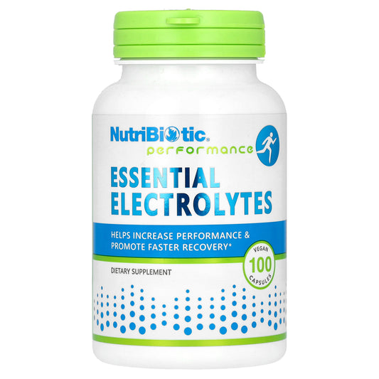 NutriBiotic, Performance, Essential Electrolytes, 100 Vegan Capsules