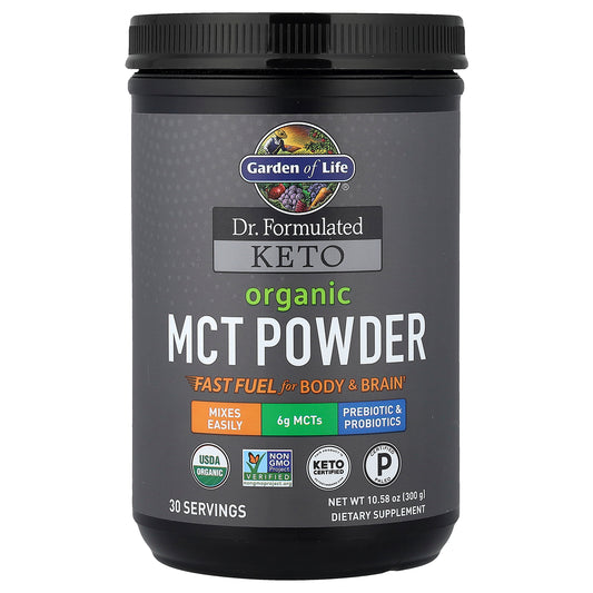 Garden of Life, Dr. Formulated Keto, Organic MCT Powder, 10.58 oz (300 g)