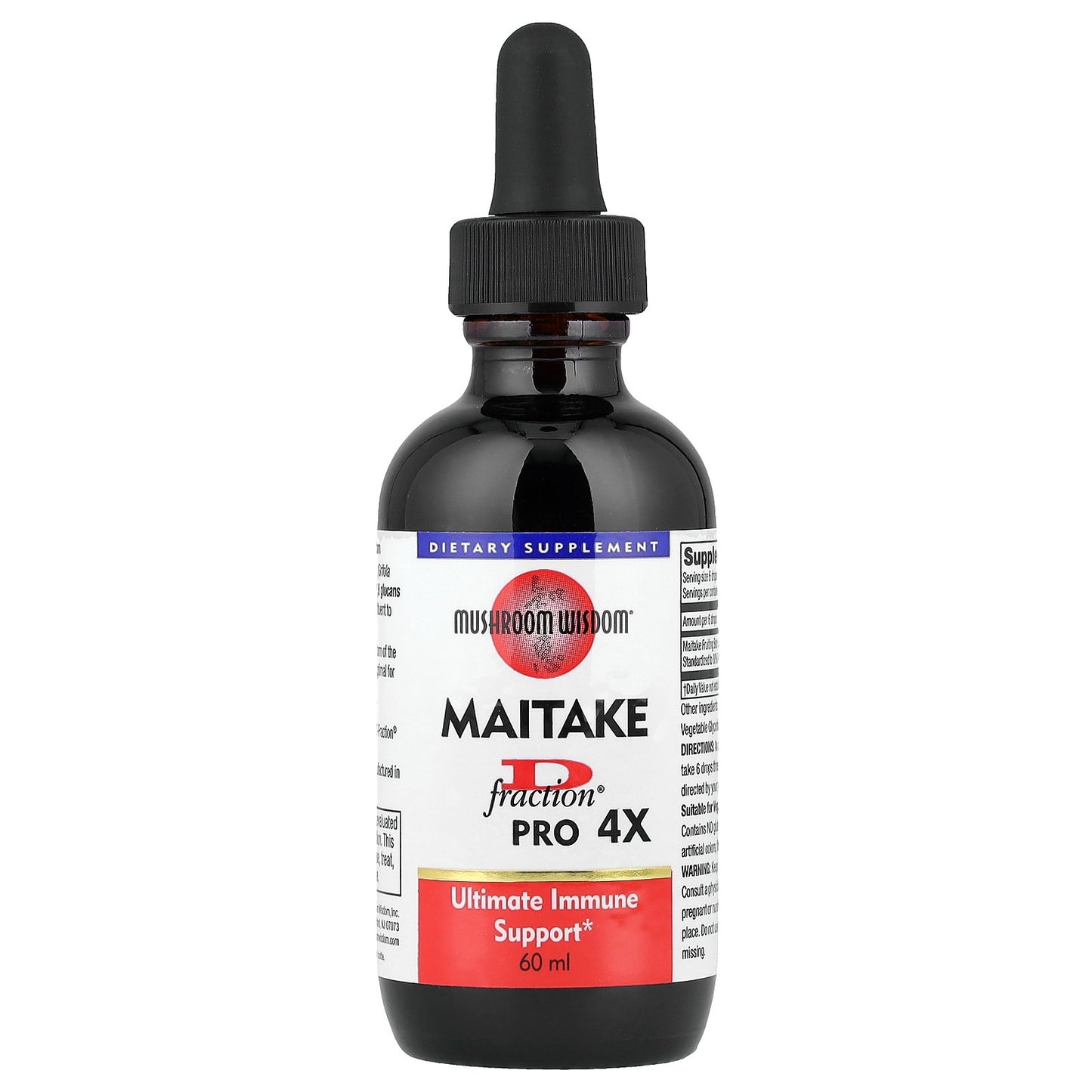Mushroom Wisdom, Maitake D Fraction®, Pro 4X, 60 ml