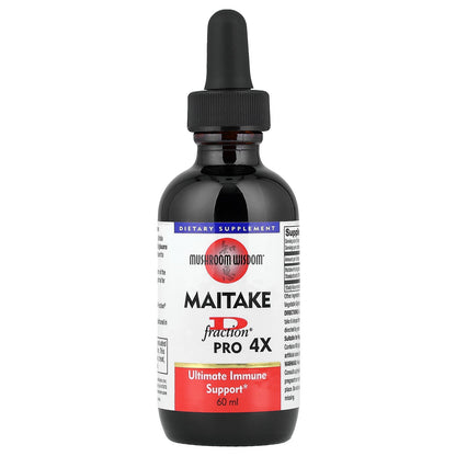 Mushroom Wisdom, Maitake D Fraction®, Pro 4X, 60 ml