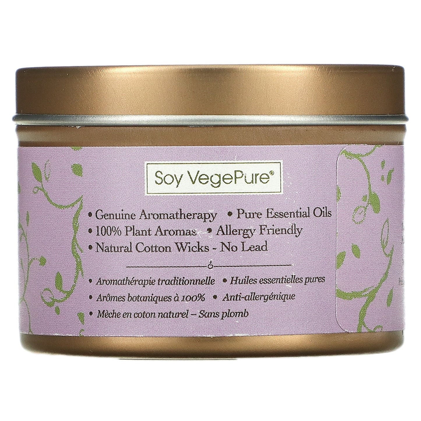 Aroma Naturals, Soy VegePure, Travel Candle, Serenity, Ylang Ylang & Lavender, 2.8 oz (79.38 g)