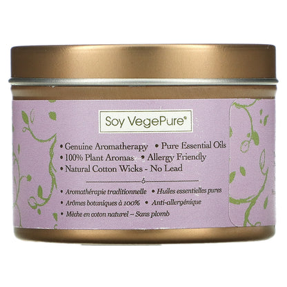 Aroma Naturals, Soy VegePure, Travel Candle, Serenity, Ylang Ylang & Lavender, 2.8 oz (79.38 g)