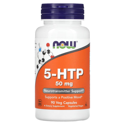 NOW Foods, 5-HTP, 50 mg, 90 Veg Capsules