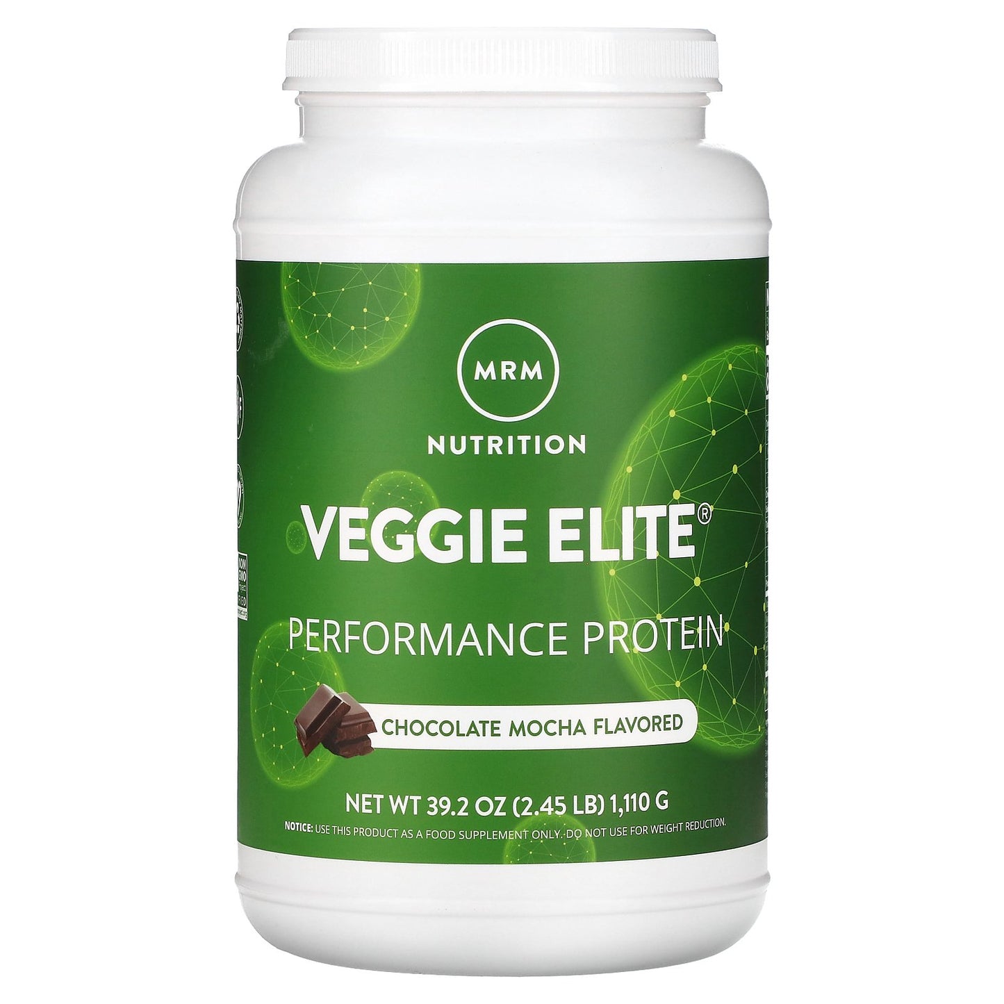 MRM Nutrition, Veggie Elite, Performance Protein, Chocolate Mocha, 2.45 lb (1,110 g)