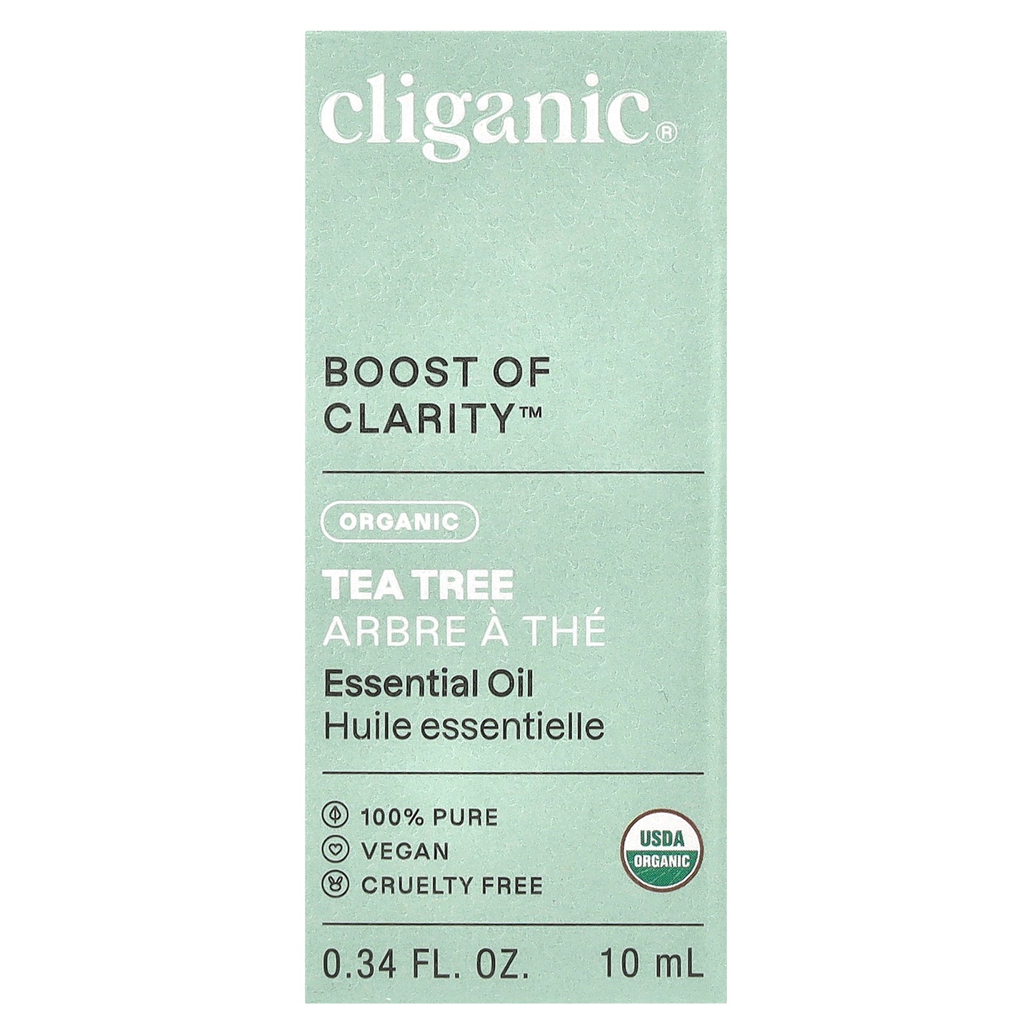 Cliganic, Boost of Clarity™, Organic Tea Tree Essential Oil, 0.34 fl oz (10 ml)