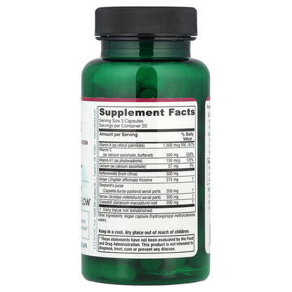 Vitanica, Slow Flow™, Healthy Menstrual Flow, 60 Vegan Caps