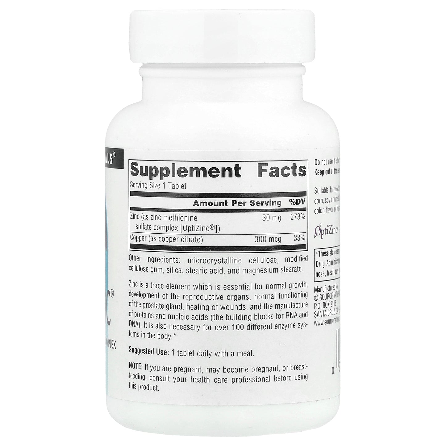 Source Naturals, OptiZinc®, 240 Tablets