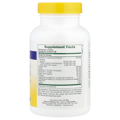 NaturesPlus, Ultra-Zyme, Maximum Strength , 180 Tablets