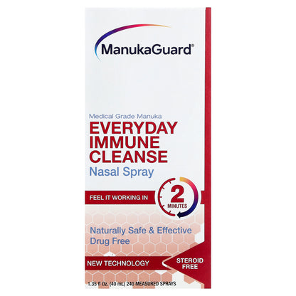 ManukaGuard, Medical Grade Manuka Honey, Immune Guard Nasal Spray, 1.35 fl oz (40 ml)