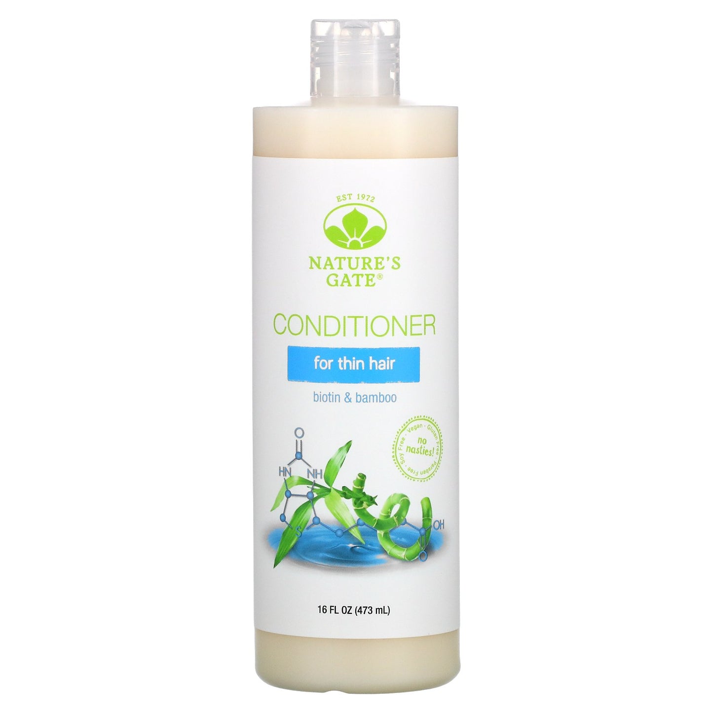 Nature's Gate, Biotin & Bamboo Conditioner for Thin Hair, 16 fl oz (473 ml)