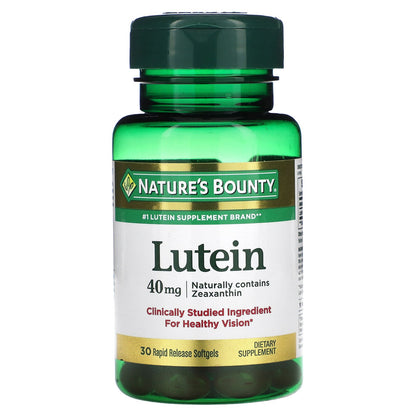 Nature's Bounty, Lutein, 40 mg, 30 Rapid Release Softgels