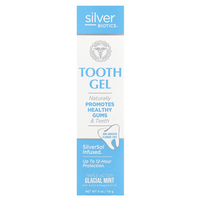 American Biotech Labs, Silver Biotics®, Tooth Gel, Glacial Mint, 4 oz (114 g)