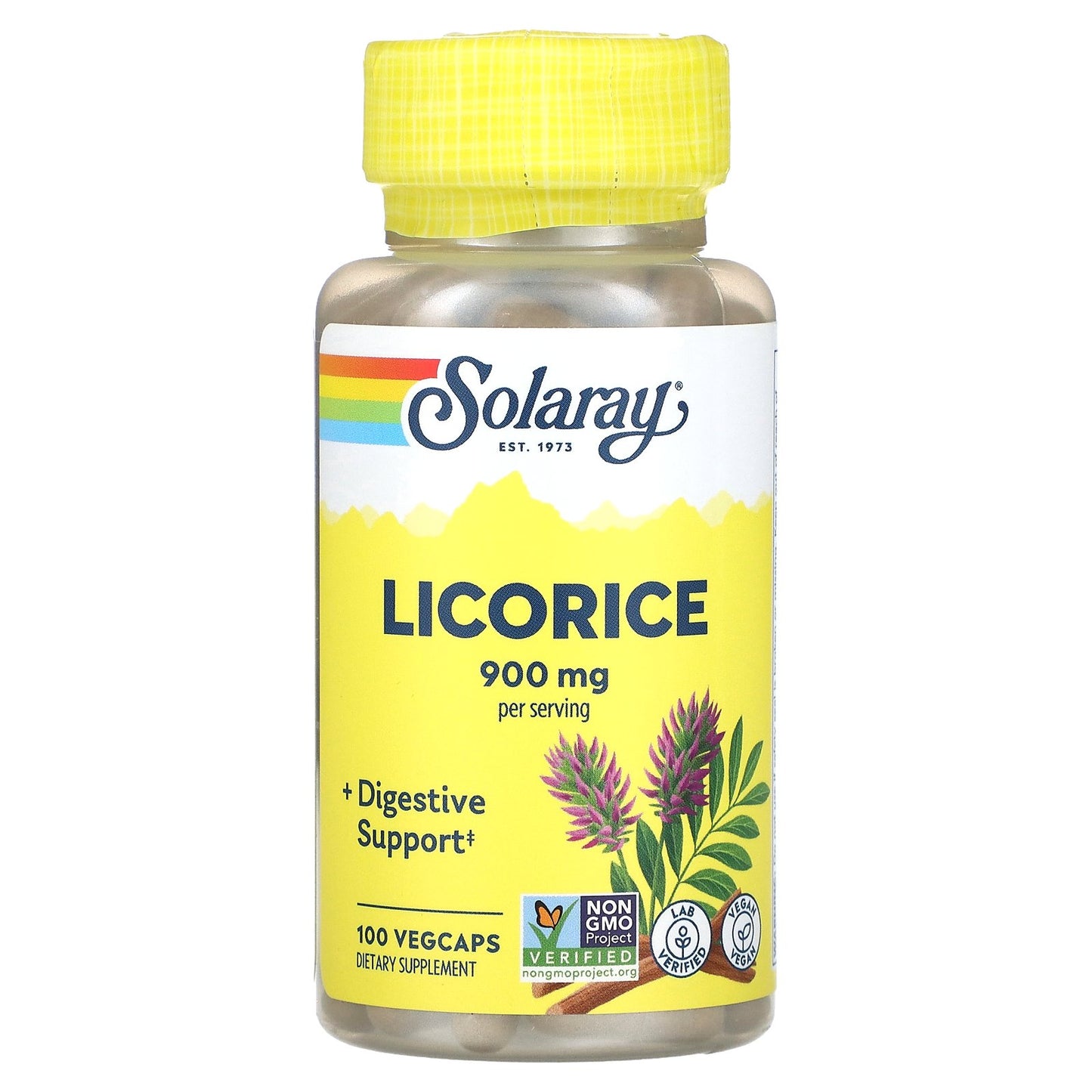 Solaray, Licorice, 900 mg, 100 VegCaps (450 mg per Capsule)