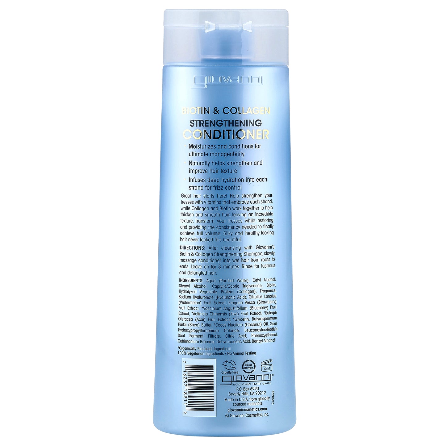 Giovanni, Biotin & Collagen Strengthening Conditioner, 13.5 fl oz (399 ml)