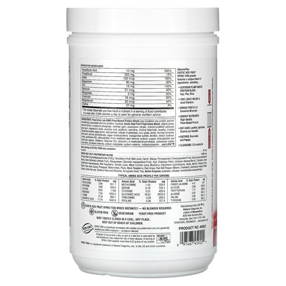 NaturesPlus, Spiru-Tein, Protein Powder Meal, Exotic Red Fruit, 1.1 lbs (504 g)