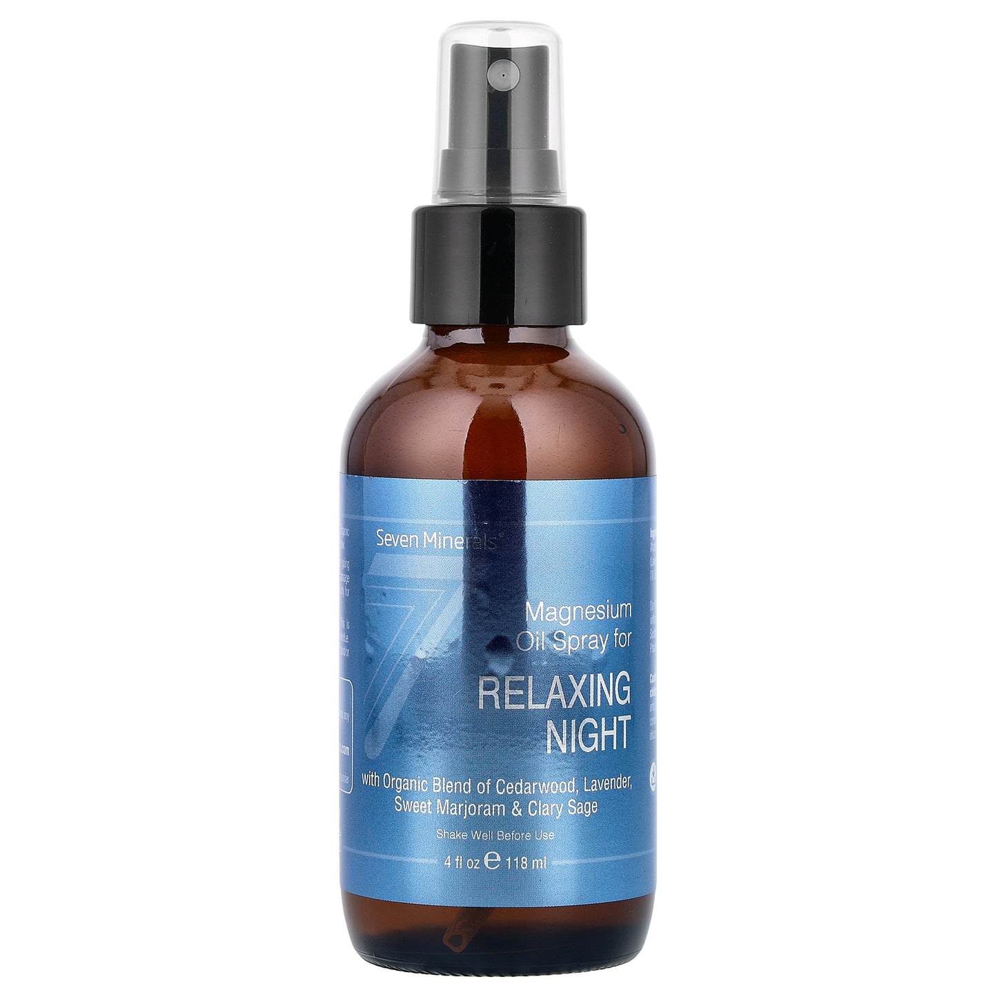 Seven Minerals, Relaxing Night, Magnesium Oil Spray, 4 fl oz (118 ml)