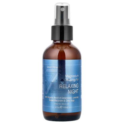 Seven Minerals, Relaxing Night, Magnesium Oil Spray, 4 fl oz (118 ml)