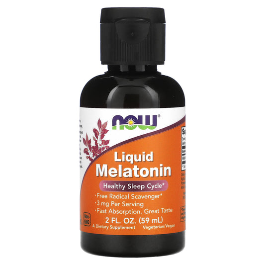 NOW Foods, Liquid Melatonin, 3 mg, 2 fl oz (59 ml)