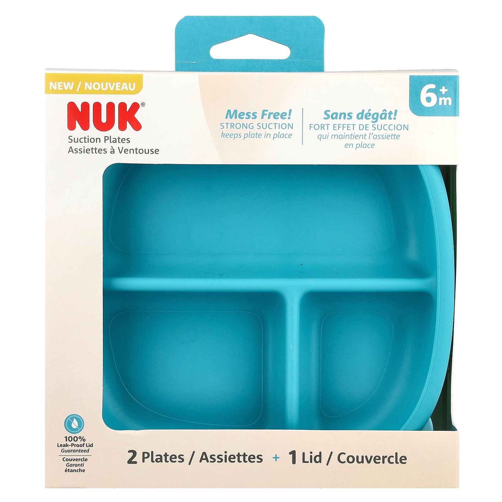 NUK, Suction Plates, 6+ Months, 2 Pack