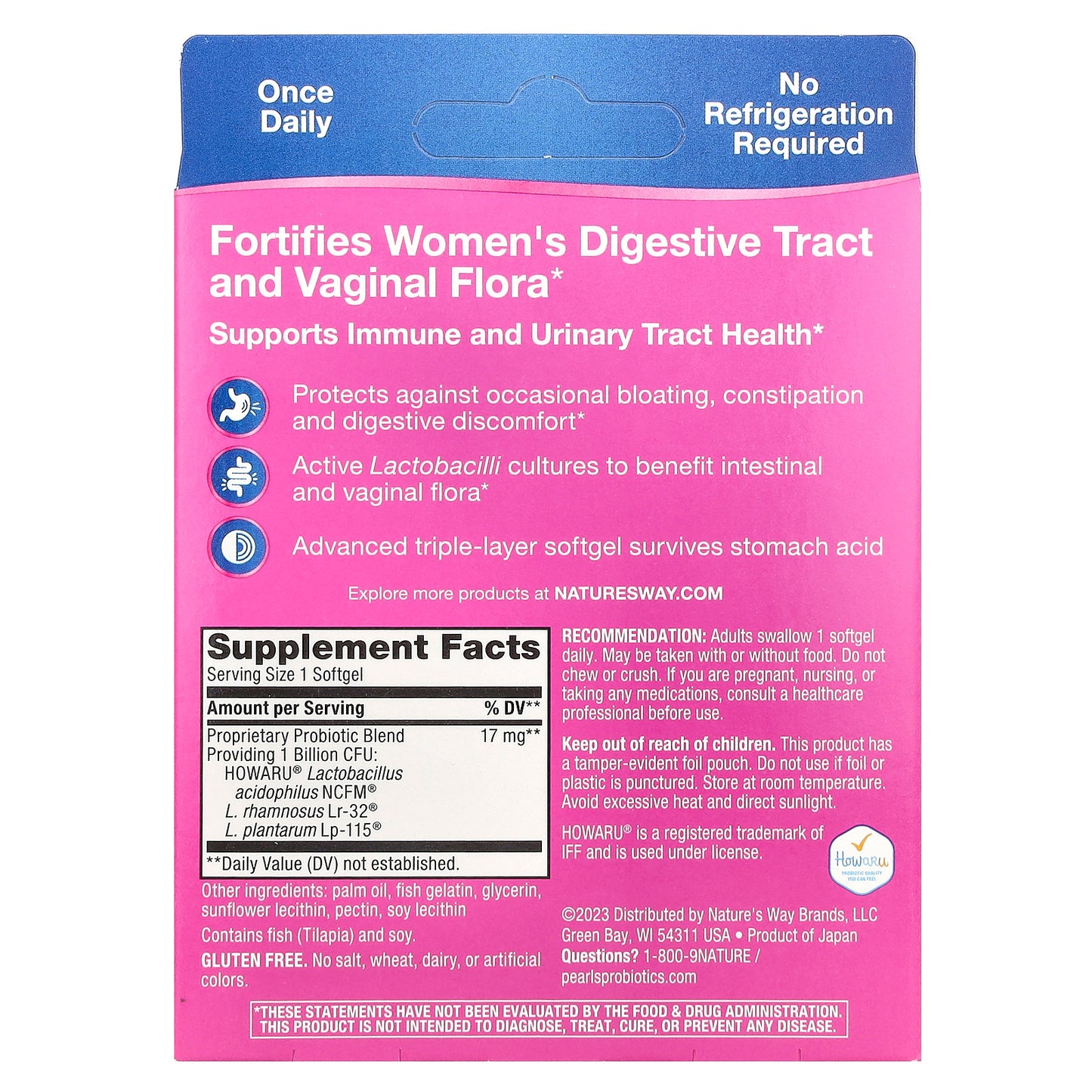 Nature's Way, Women's Probiotic, 1 Billion Cultures, 90 Softgels