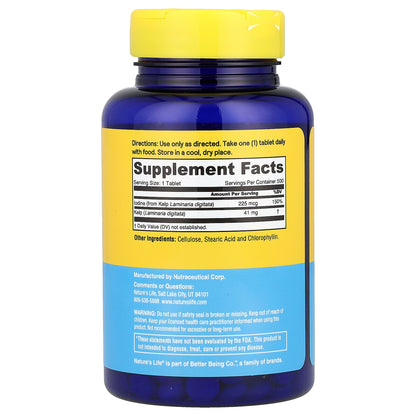 Nature's Life, Icelandic Kelp, 41 mg, 500 Tablets