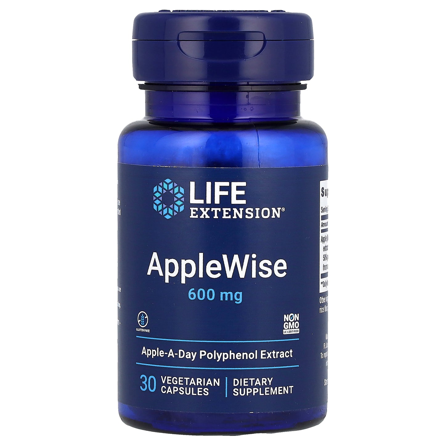 Life Extension, AppleWise, 600 mg, 30 Vegetarian Capsules