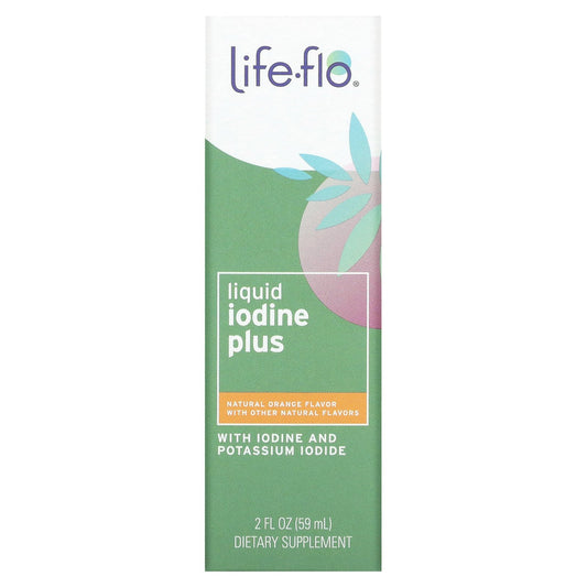 Life-flo, Liquid Iodine Plus, Natural Orange, 150 mcg, 2 fl oz (59 ml)