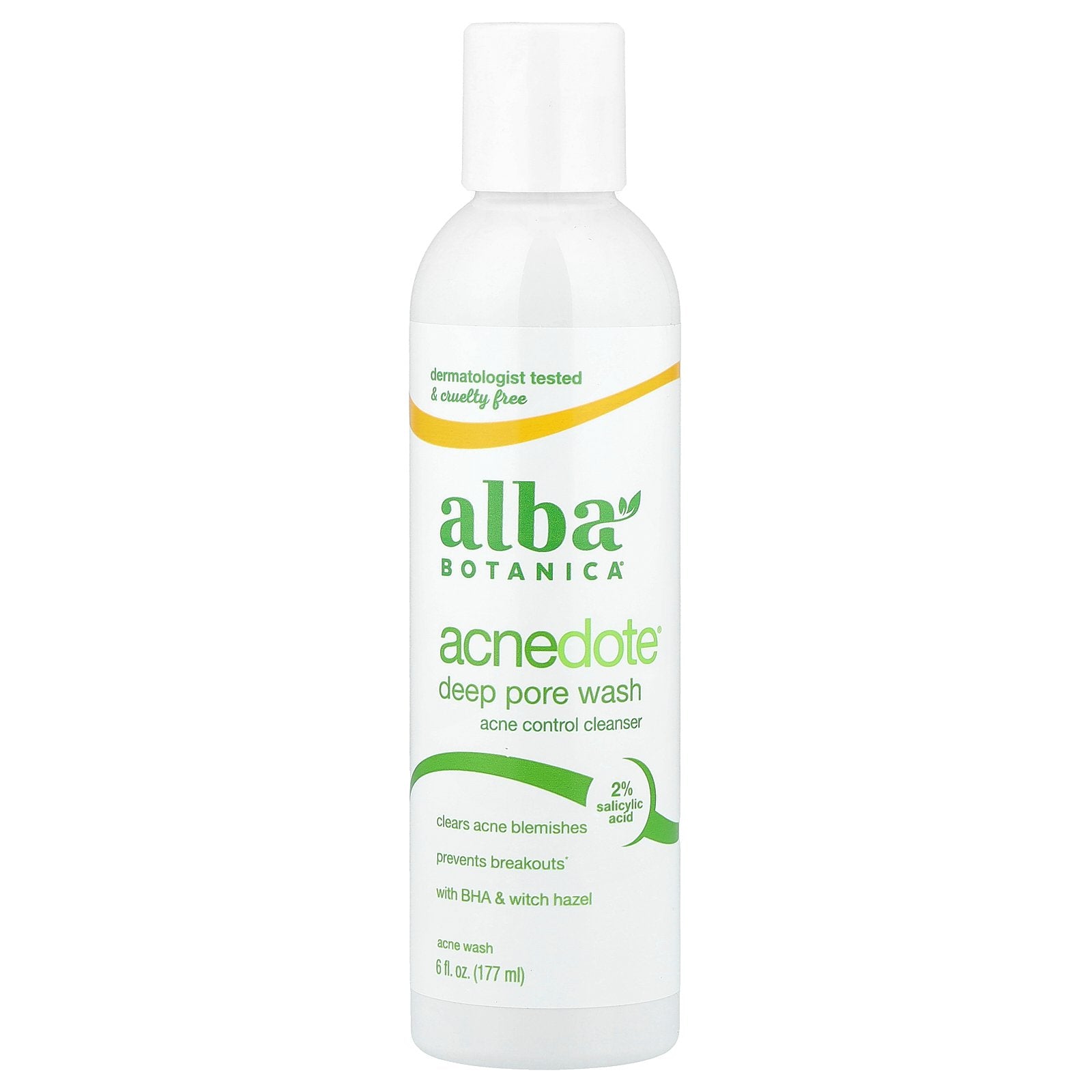 Alba Botanica, Acnedote®, Deep Pore Wash, 6 fl oz (177 ml)