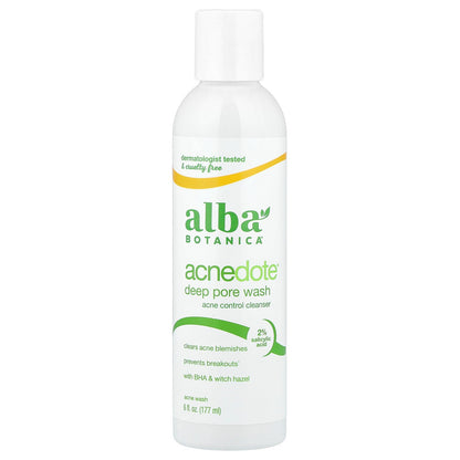 Alba Botanica, Acnedote®, Deep Pore Wash, 6 fl oz (177 ml)
