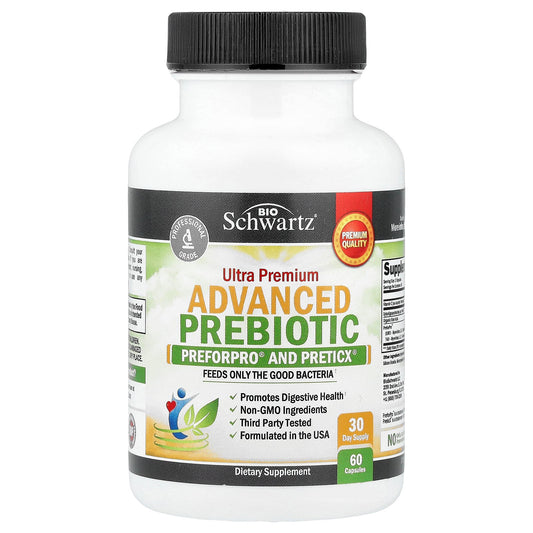 BioSchwartz, Ultra Premium Advanced Prebiotic, 60 Capsules