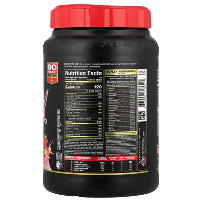 ALLMAX, ISOFLEX®, Pure Whey Protein Isolate, Strawberry, 2 lbs (907 g)