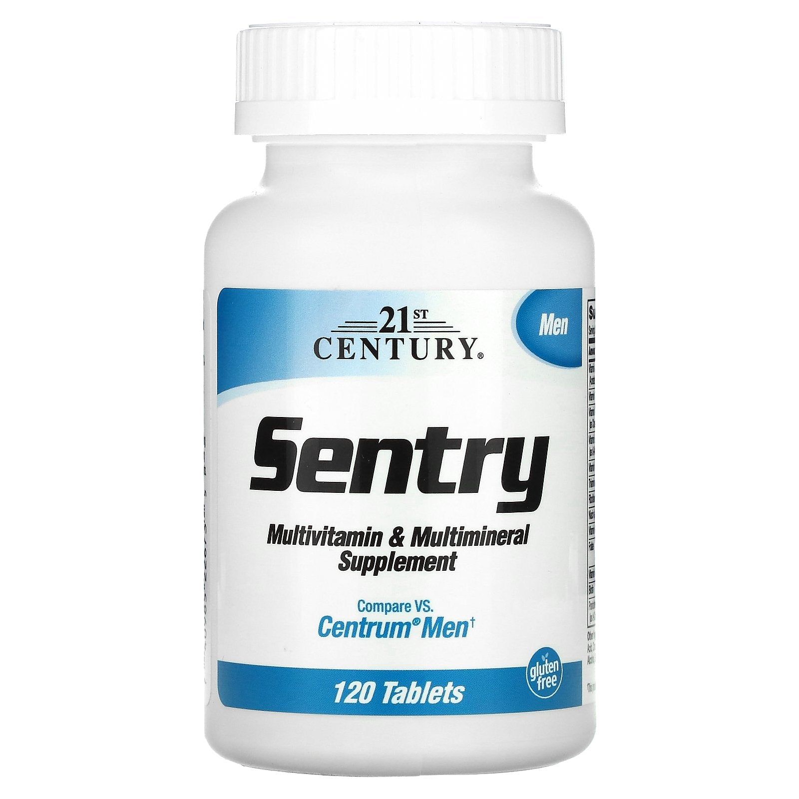 21st Century, Sentry Men, Multivitamin & Multimineral Supplement, 120 Tablets