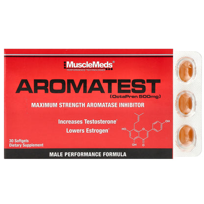 MuscleMeds, Aromatest, 500 mg, 30 Softgels