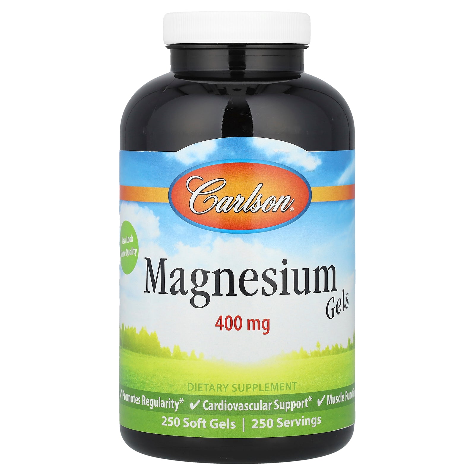 Carlson, Magnesium Gels, 400 mg, 250 Soft Gels