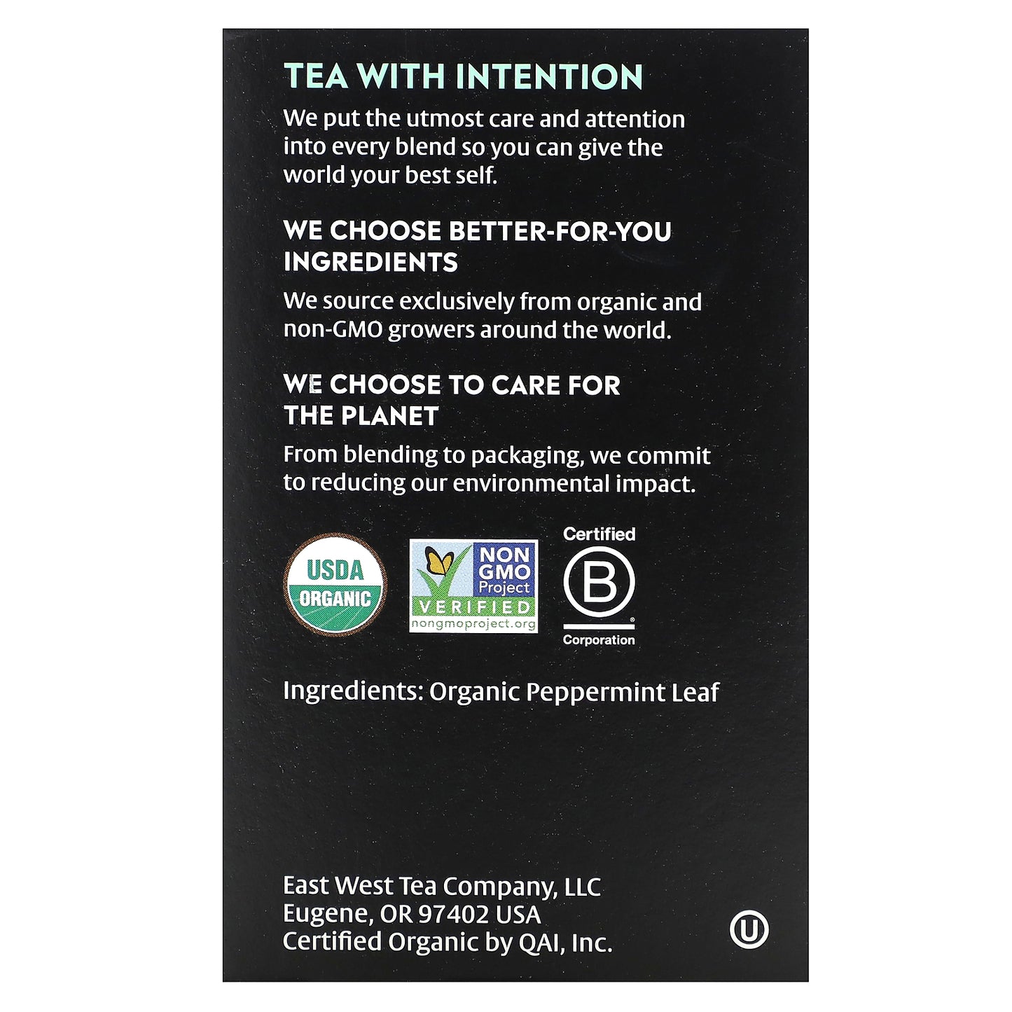 Choice Organics, Herbal Tea, Peppermint, Caffeine Free, 16 Tea Bags, 0.60 oz (17 g)