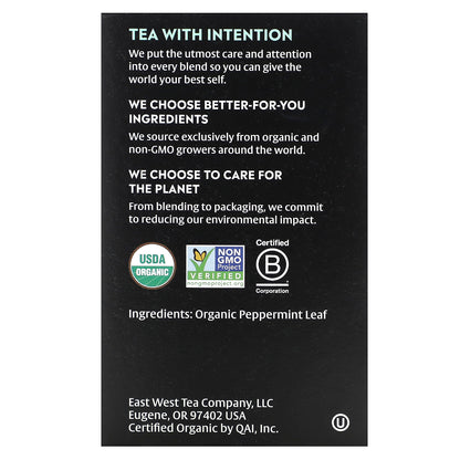 Choice Organics, Herbal Tea, Peppermint, Caffeine Free, 16 Tea Bags, 0.60 oz (17 g)