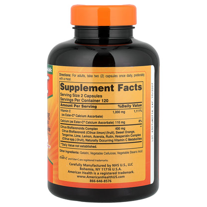 American Health, Ester-C® with Citrus Bioflavonoids, 240 Capsules