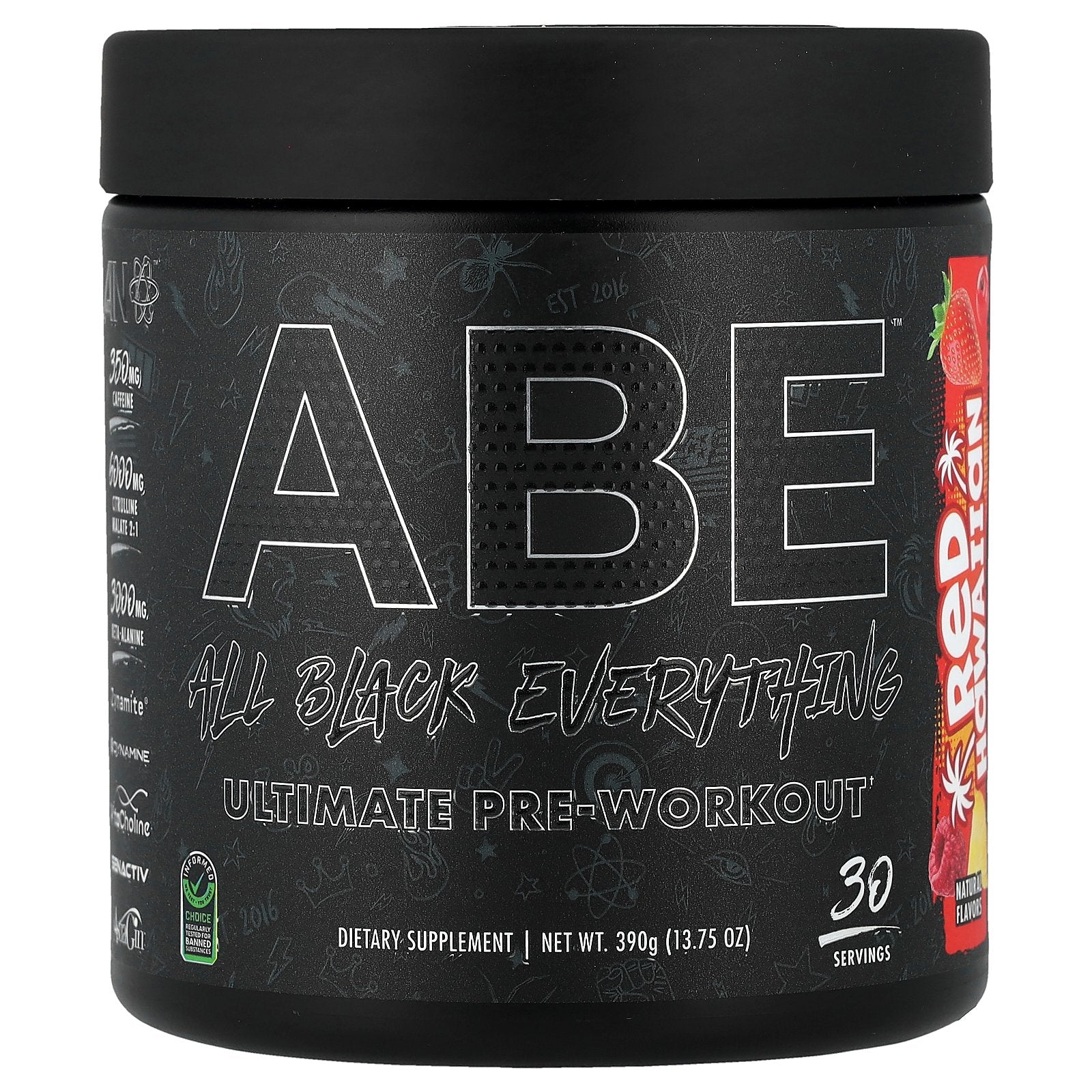 ABE, Ultimate Pre-Workout, Red Hawaiian, 13.75 oz (390 g)