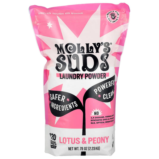 Molly's Suds, Laundry Powder, Lotus & Peony, 79 oz (2.23 kg)