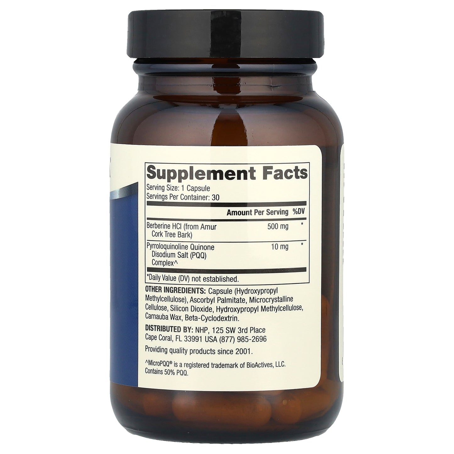 Dr. Mercola, Berberine and MicroPQQ® Advanced, 30 Capsules