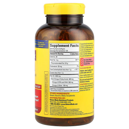 Nature Made, Fish Oil, 1,000 mg, 250 Softgels