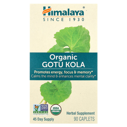Himalaya, Organic Gotu Kola, 90 Caplets
