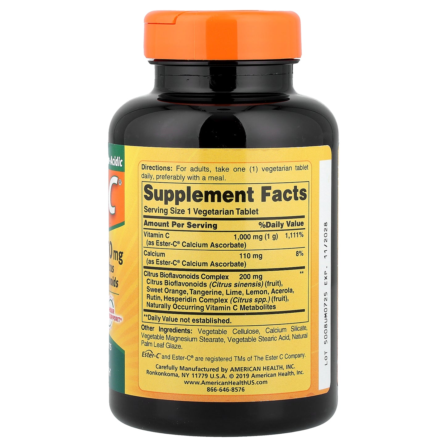 American Health, Ester-C® with Citrus Bioflavonoids, 1,000 mg, 120 Vegetarian Tablets