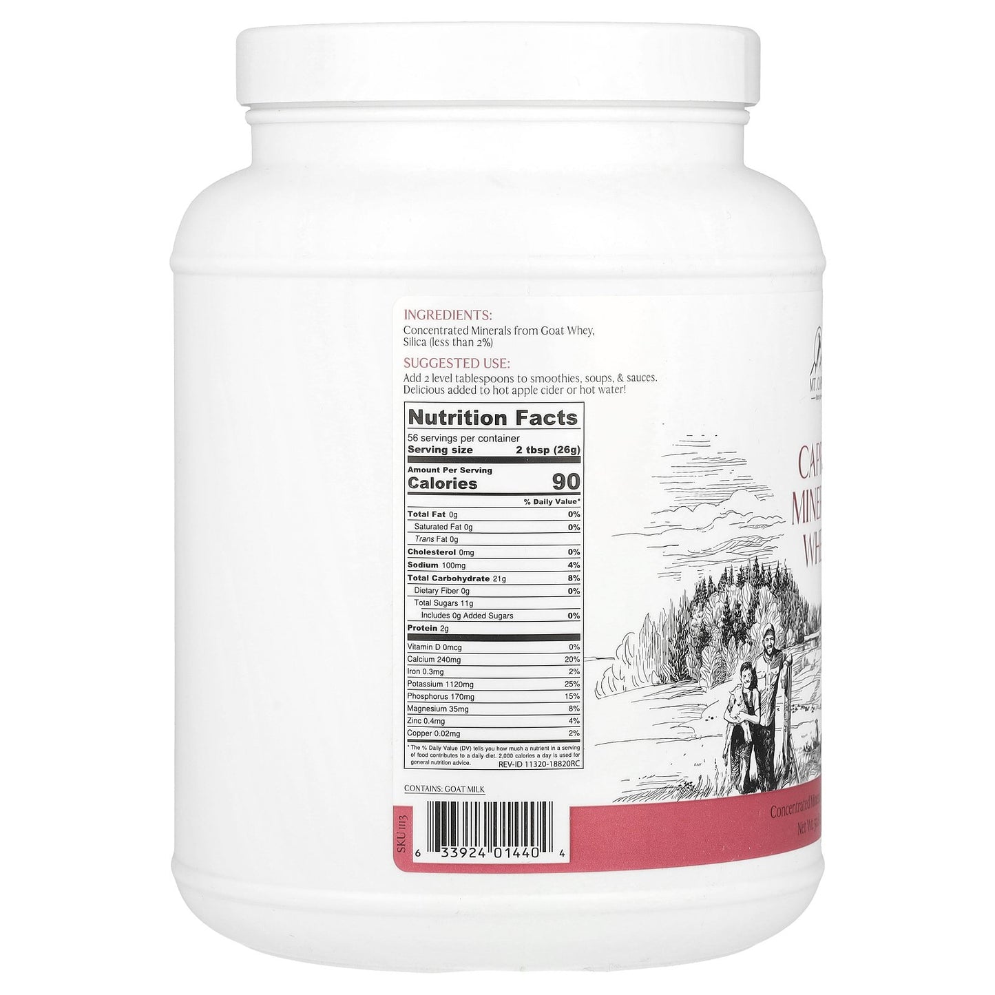 Mt. Capra, Capra Mineral Whey, 50.8 oz (1,440 g)
