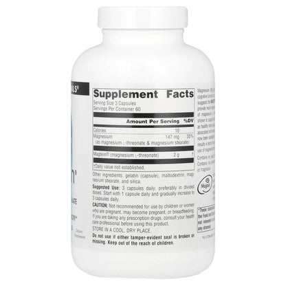 Source Naturals, Magtein®, Magnesium L-Threonate, 180 Capsules